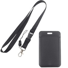 Lanyard With Water Resistant ABS Card Holder For Work Badge Card Key Accessories
