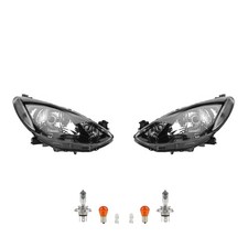 Scheinwerfer links + rechts + Leuchtmittel Set passend für Mazda 2 ab 10/2007