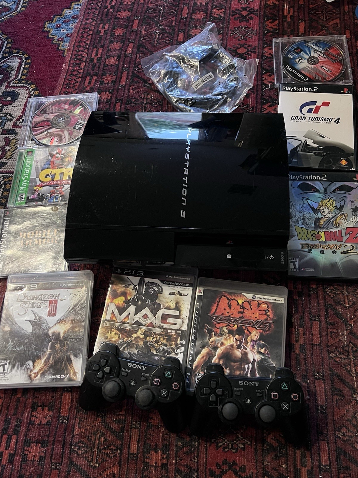 Sony  PS3 PlayStation 3 Backwards Play  ps2  Ps1 1TB SSD Bundle W/Games Ver 3.72