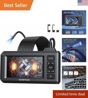 Dual Lens Industrial Endoscope, 1080P Digital Borescope Inspection Camera, 7....
