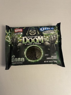 NEW NABISCO OREO MARVEL STUF OF DOOM COLOR CHANGING CREME LIMITED EDITION
