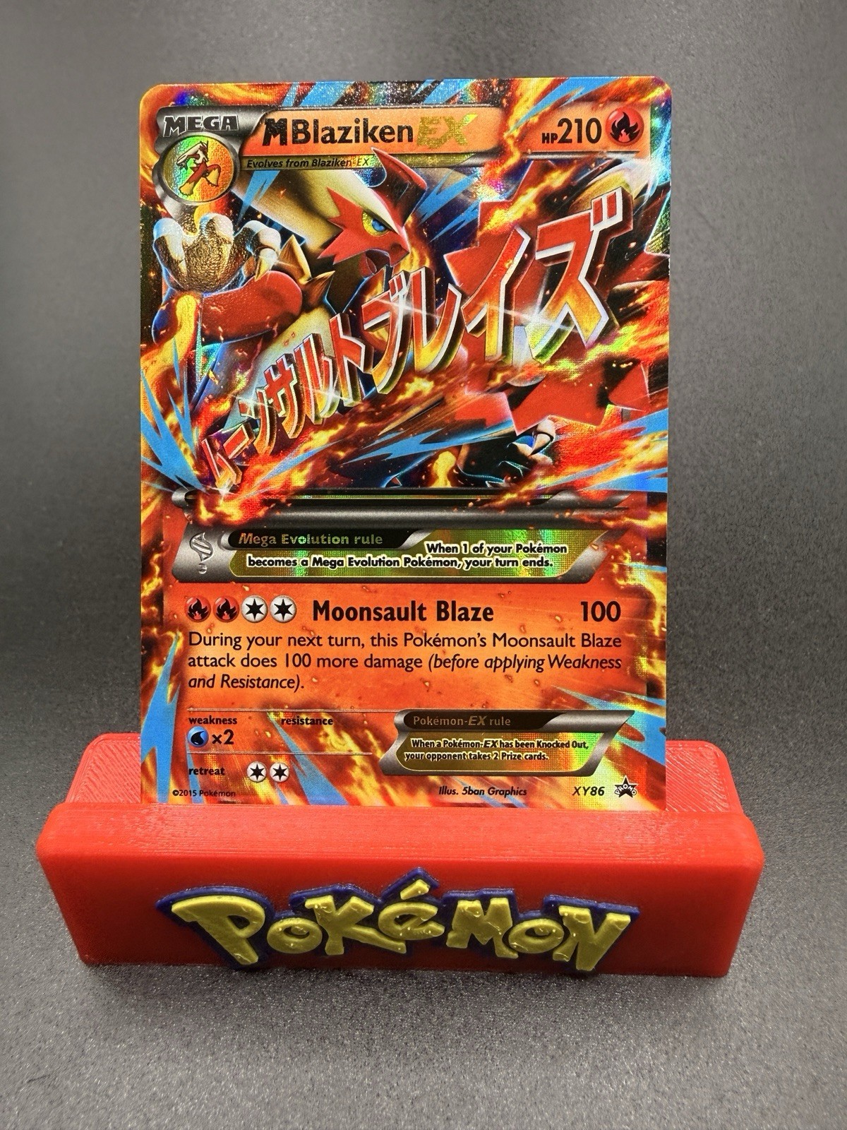 M Blaziken EX XY86 Black Star Promo XY Pokemon TCG Card LP See Photos