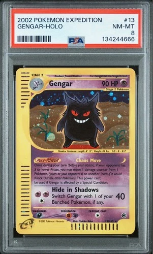 Gengar 013/165 Expedition Base Set Holo PSA 8 666 GENGAR NEW CERT