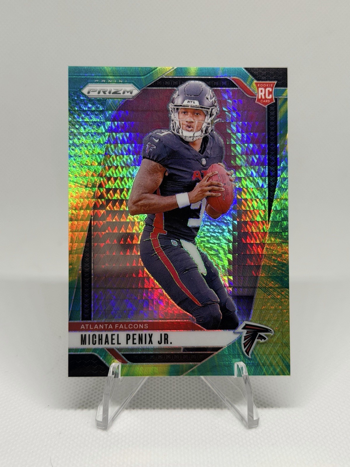 2024 Panini Prizm - Rookies Michael Penix Jr. #378 Hyper Prizm /180 (RC)