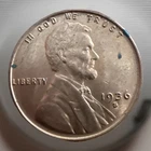 1936-S Lincoln Wheat Penny Cent - Gem BU Red See Pics For Condition 747