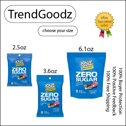 Jolly Rancher Zero Sugar Hard Candy Assorted Fruit Flavored, 56 OFF