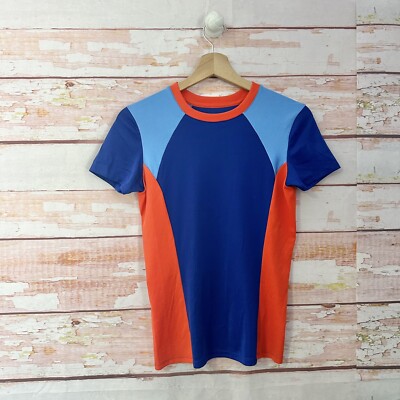 Tory Sport Color Block Coolmax T Shirt Size XS Workout Activewear Athleisure