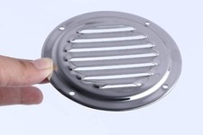 2PCS Round Louvered Vent Stainless Steel 5" Vent for Boat/Yacht/RV/Courtyard