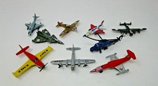 1980s Metal Plane Lot of 9 - Planes and Helicopter Cool USED Incomplete USAF USN