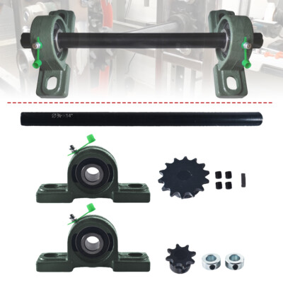 Complete Jackshaft Kit For 3/4 X 14'' 40/41/420 Chain Go Kart Mini Bike