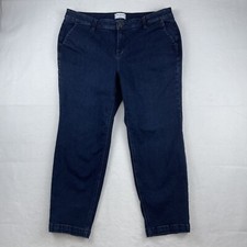 Lane Bryant Denim Pants Women's 20 Blue Flex Magic Waistband Mid Rise Slim Ankle