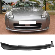 Fits 03-05 Nissan 350Z NS N Style Unpainted Black Front Bumper Lip Spoiler PU