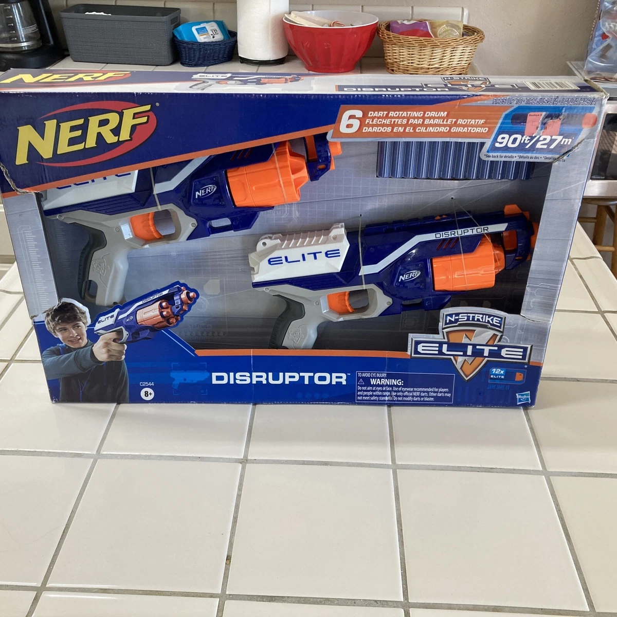 Nerf N-Strike Elite Disruptor 6 Dart Rapid Fire Nerf Gun Blaster (Twin Pack)