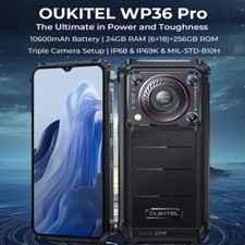 Hot Oukitel WP36 Pro IP68 Wasserdicht Robustes Handys 24GB 256GB 10600mAh NFC