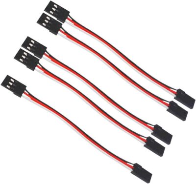 10cm 26AWG To Male JR Plug Servo Extension Lead Wire Cable with Futaba RC 10pcs 