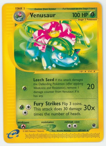 Venusaur 67/165 - Non Holo E-Series Expedition Set Pokemon Card