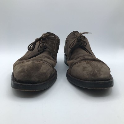 Gravati Hand Made in Italy Baumans Brown Suede Leather Oxfords 10 Vibram Soles Gravati Hand Made in Italy for Baumans Brown Suede Leather  main image 2