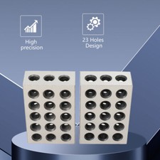 2Pcs Parallel Bl&ouml;cke Set, 0.0001 " Pr&auml;zision 1-2-3-Blocksatz 23-L&ouml;cher