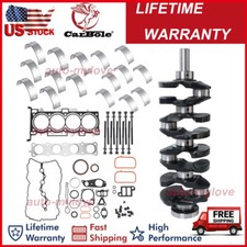 Engine Crankshaft & Bearing Kit W/ Gasket Kit For Hyundai Sonata Kia Forte 2.4l