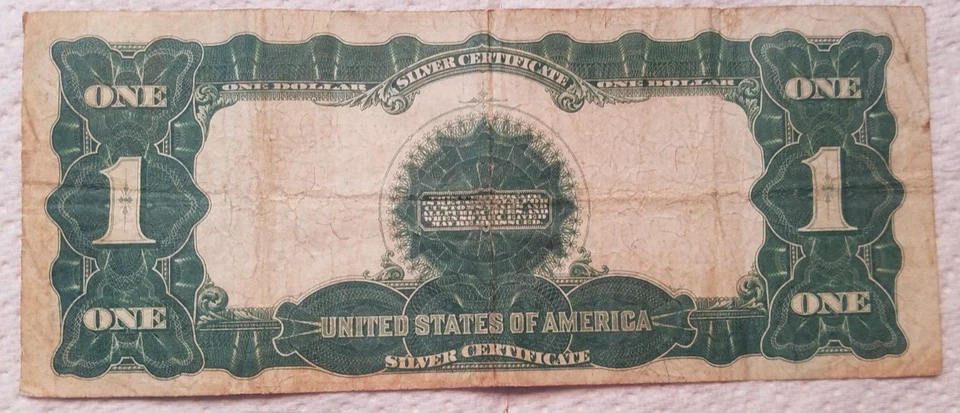 1899 $1 Black Eagle Silver Certificate Dollar Teehee Burke YY Block Fr 233 VF ! - Image 2 of 4