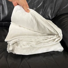 Pottery Barn European Flax Linen Duvet Cover 88 X 92 Full/ Queen Breathable Flaw