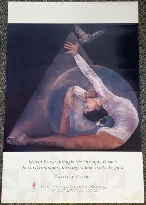 Atlanta 1996 Olympic Games WORLD PEACE GYMNASTICS Original 22x34 Event POSTER