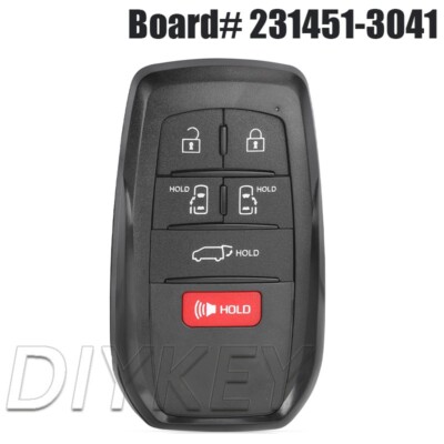 231451-3041 for Toyota Sienna 2021 22 2023 24 2025 Smart Remote Key Fob HYQ14FBX
