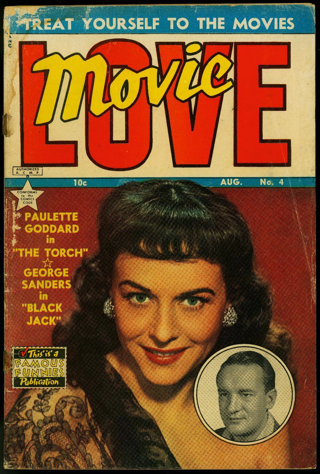 Movie Love #4  1950 - Famous Funnies  -FR - Comic Book