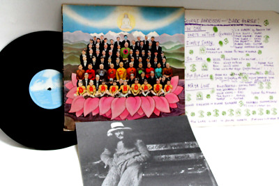 GEORGE HARRISON: DARK HORSE UK APPLE PAS 1 st PRESS 1974 + INSERT + OIS NMINT-