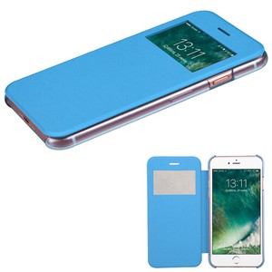 For Apple iPhone 7 Sky Blue Silk Texture MyJacket Wallet &hellip;