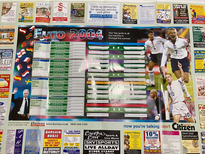 WM, EURO & Premier League Wandkarten Spielplan, doppelseitig x 5