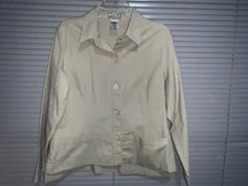 FDJ French Dressing Women’s Button-Up Size 6 Light Olive