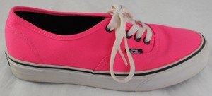hot pink and black vans