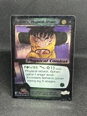 DBZ Dragon Ball Z FOIL Gohan's Physical Attack #26 CCG Limited Saiyan Saga MP