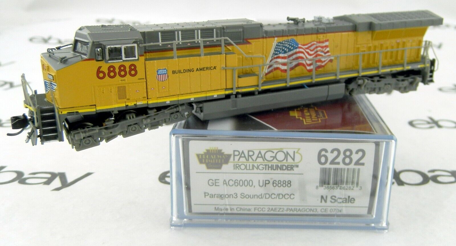 N Scale GE AC6000 Locomotive w/DCC & Sound - Union Pacific #6888 - BLI #6282