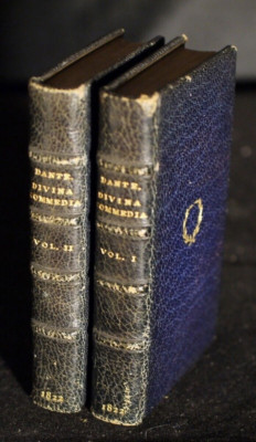 *Selten* Miniatur Dante,Alighieri La Divina Commedia (Göttliche Komödie 2 Bände) 1823