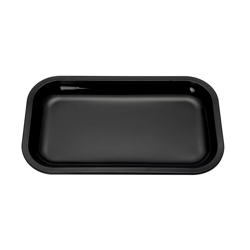 Rolling Tray Medium Size Metal 10.6 x 6.2 Inch Durable Plate Black Color  - Image 3 of 4