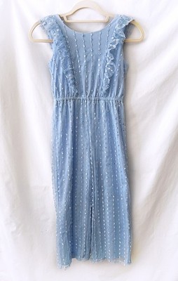 Wonder Nation Girl Jumpsuit Size 7-8  Sparkling Ruffles Party Flowergirl