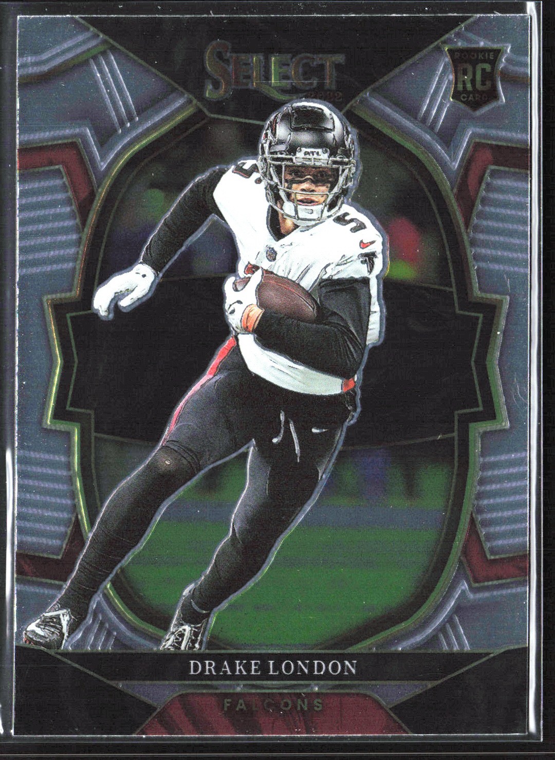 2022 Select #35 Drake London Rookie Silver Prizm Die Cut RC Atlanta Falcons