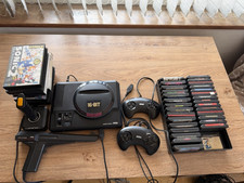 SEGA Mega Drive 16-Bit Home Console Bundle, 2 Controllers, Joystick, Games
