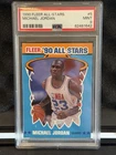 Michael Jordan Card 1990-91 Fleer All-Stars #5 PSA 9