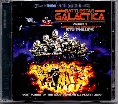 BATTLESTAR GALACTICA Vol. 2 Soundtrack TV Music by Stu Phillips 2-CD Set Intrada