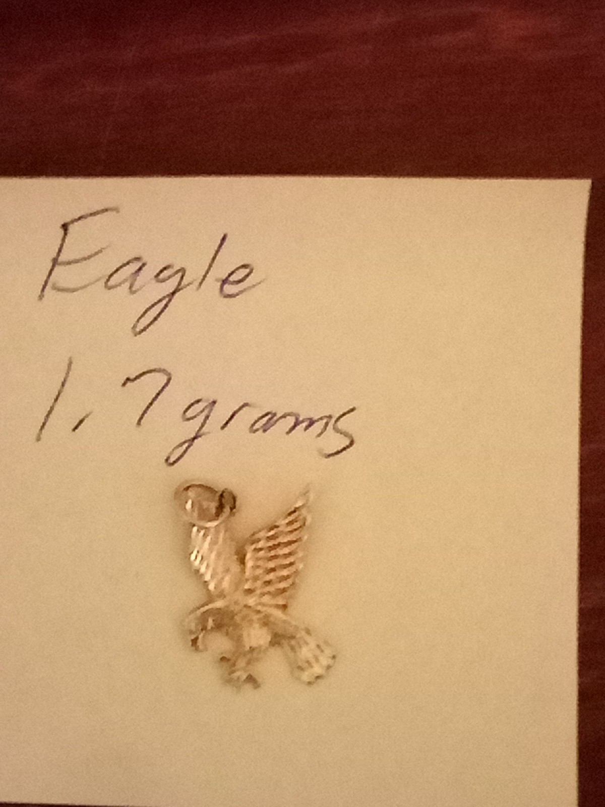 Gold Eagle Pendent - image 1