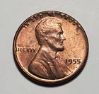 1955 P LINCOLN WHEAT PENNY UNC #C8583