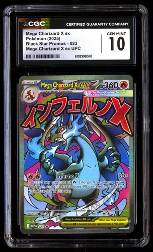 CGC 10 Mega Charizard X EX 023 Upc Black Star Promos Pokemon Gem Mint