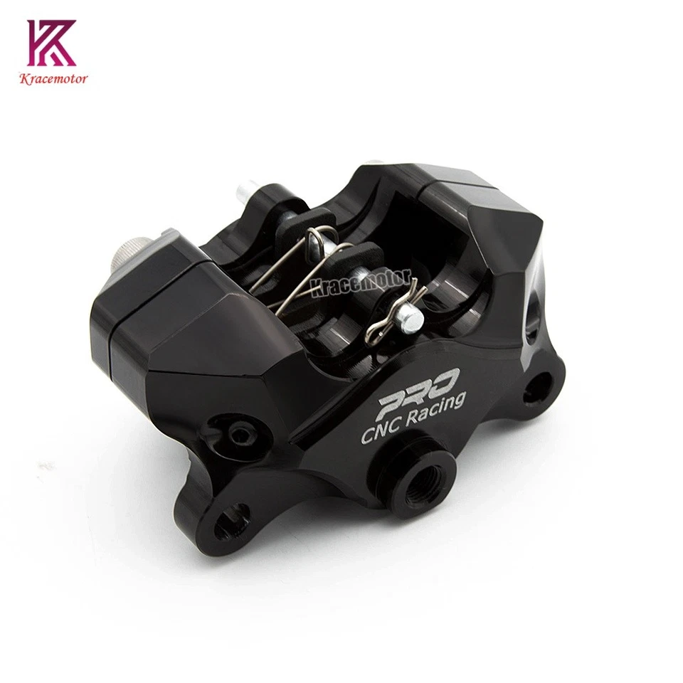 Black CNC Rear Brake Caliper Pump Cylinder 2 Piston 32mm Universal Motorcycle US Foto 3 de 4
