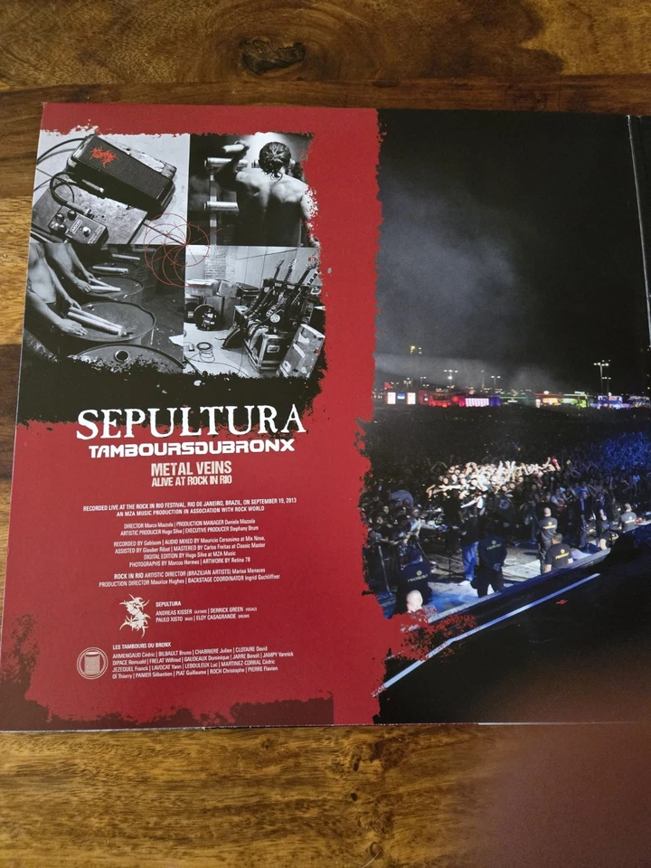 SEPULTURA - Metal Veins - Alive at Rock in Rio 2LP - Red - White Limited Edition - Bild 3 von 4