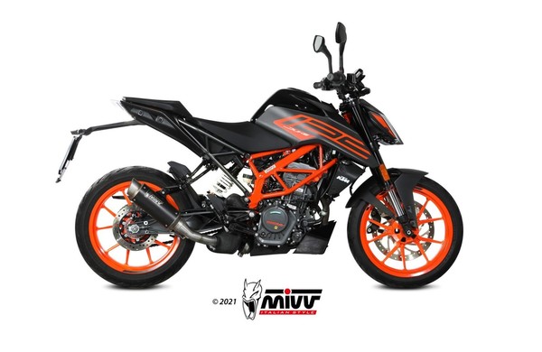 Mivv Gppro Auspuff Schwarz Passend FüR KTM 125 Duke 2021-2023-image