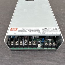MEAN WELL RSP-500-24 500W 24V 21A Enclosed Power Supply Silver Industrial