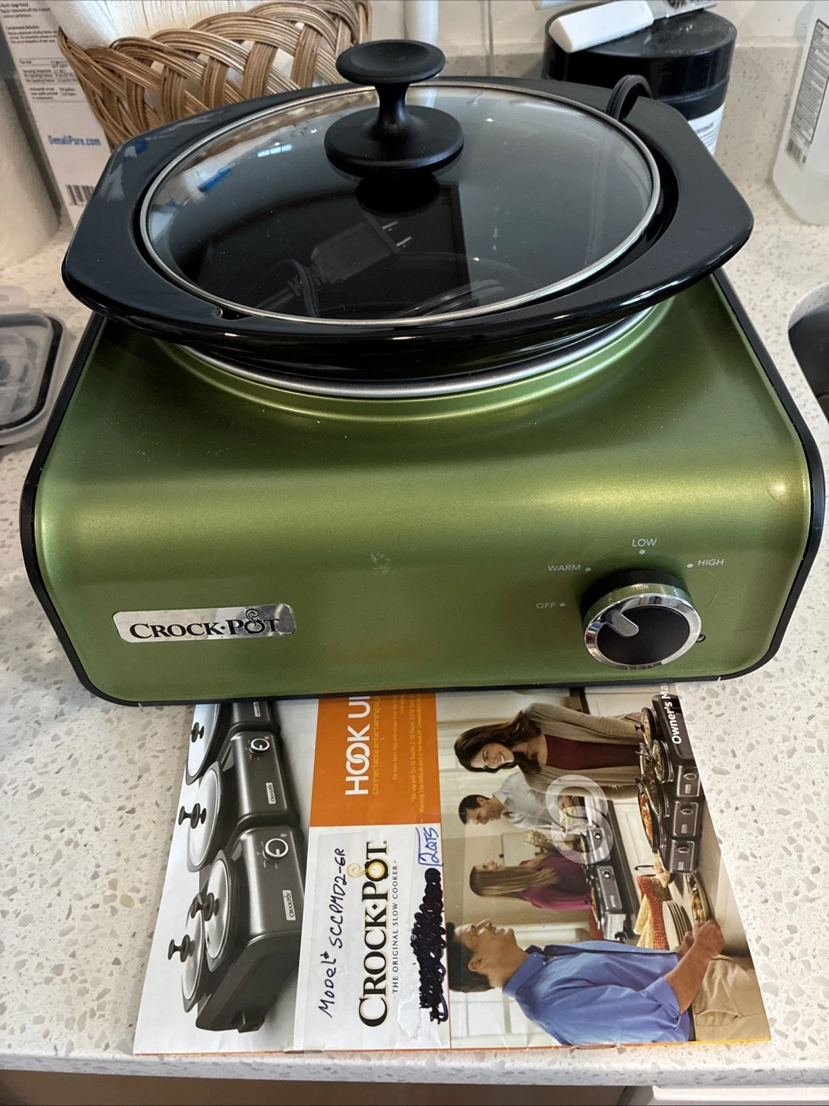 Crock Pot Green 2.5 QT Hook Up Connectable SCCPMD2-GR slow cooker